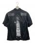 YOHJI YAMAMOTO (ヨウジヤマモト) Supreme (シュプリーム) シルク ジップアップ シャツ ブラック サイズ:S：22000円