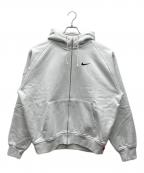 NIKE×SUPREMEナイキ×シュプリーム）の古着「25SS Zip Up Hooded Sweatshirt」｜ホワイト