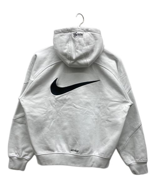NIKE（ナイキ）NIKE (ナイキ) Supreme (シュプリーム) 25SS Zip Up Hooded Sweatshirt ホワイト サイズ:Sの古着・服飾アイテム