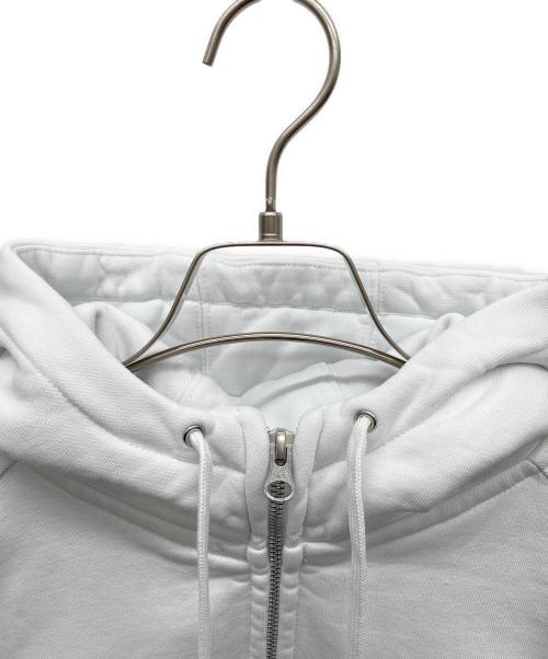 NIKE（ナイキ）NIKE (ナイキ) Supreme (シュプリーム) 25SS Zip Up Hooded Sweatshirt ホワイト サイズ:Sの古着・服飾アイテム