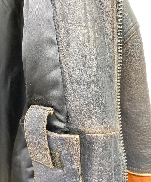 KARL KANI（カールカナイ）KARL KANI (カールカナイ) レーシングレザージャケット グレー サイズ:表記無しの古着・服飾アイテム
