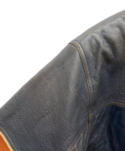 KARL KANI（カールカナイ）KARL KANI (カールカナイ) レーシングレザージャケット グレー サイズ:表記無しの古着・服飾アイテム