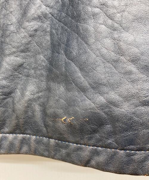 KARL KANI（カールカナイ）KARL KANI (カールカナイ) レーシングレザージャケット グレー サイズ:表記無しの古着・服飾アイテム