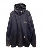 CarHarttカーハート）の古着「FLAME RESISTANT スウェットアクティブパーカー」｜ネイビー