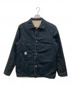 CarHartt×ADAM KIMMELカーハート×アダムキメル）の古着「リバーシブルジャケット」｜ブラック×ベージュ