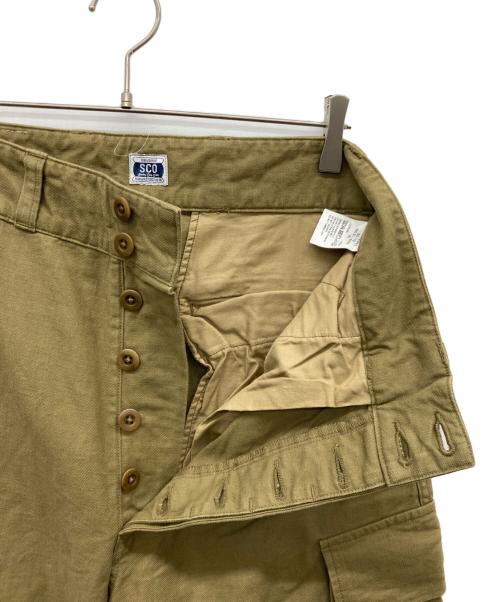 JOHNBULL（ジョンブル）JOHNBULL (ジョンブル) Sewing Chop O'alls FRENCH ARMY FIELD TROUSERS カーキ サイズ:30の古着・服飾アイテム