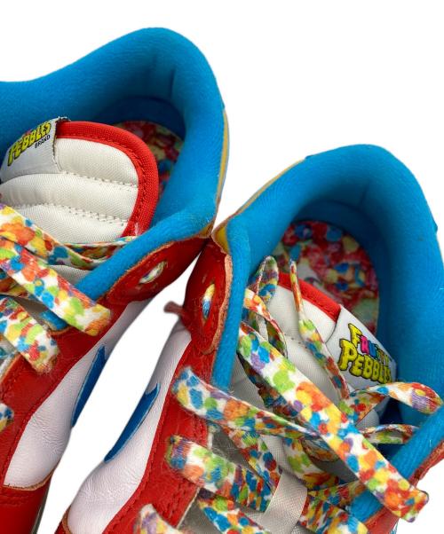 NIKE（ナイキ）NIKE (ナイキ) LEBRON JAMES (レブロンジェームズ) FRUiTY PEBBLES (フルーティーペブルス) DUNK LOW QS レッド×ブルー サイズ:UK9の古着・服飾アイテム