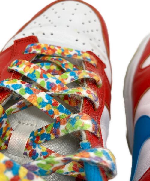 NIKE（ナイキ）NIKE (ナイキ) LEBRON JAMES (レブロンジェームズ) FRUiTY PEBBLES (フルーティーペブルス) DUNK LOW QS レッド×ブルー サイズ:UK9の古着・服飾アイテム