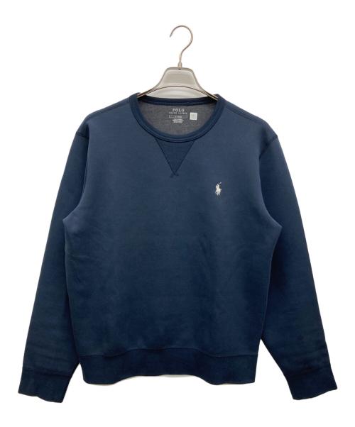 POLO RALPH LAUREN（ポロ・ラルフローレン）POLO RALPH LAUREN (ポロ・ラルフローレン) クルーネック プルオーバー ネイビー サイズ:MEDIUMの古着・服飾アイテム