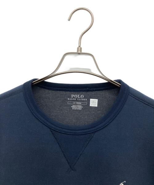 POLO RALPH LAUREN（ポロ・ラルフローレン）POLO RALPH LAUREN (ポロ・ラルフローレン) クルーネック プルオーバー ネイビー サイズ:MEDIUMの古着・服飾アイテム