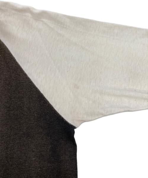 HANDTEX（ハンドテックス）HANDTEX (ハンドテックス) 80sラグランバンドTシャツ DEF LEPPARD HYSTERIA ホワイト×ブラック サイズ:LARGEの古着・服飾アイテム