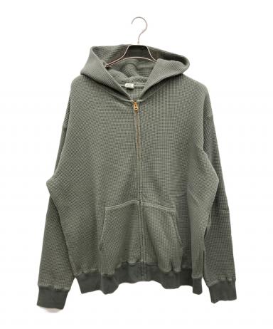 中古・古着通販】khakis (カーキス) FADED WAFFLE FULL ZIP HOODIE