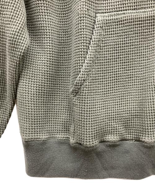 Khakis（カーキス）khakis (カーキス) FADED WAFFLE FULL ZIP HOODIE カーキ サイズ:4の古着・服飾アイテム