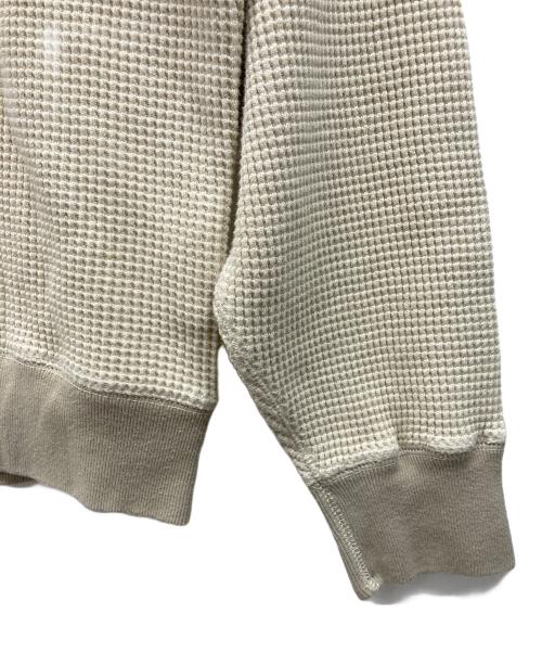 KHAKIS2020（カーキス）KHAKIS2020 (カーキス) FADED WAFFLE FULL ZIP HOODIE ベージュ サイズ:2の古着・服飾アイテム