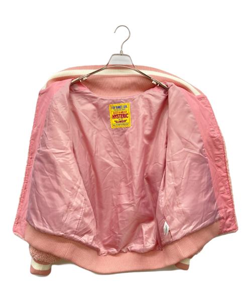 Hysteric Glamour（ヒステリックグラマー）Hysteric Glamour (ヒステリックグラマー) 	COLLEGEワッペン ボアスタジャン ピンク サイズ:FREEの古着・服飾アイテム