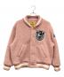 Hysteric Glamour（ヒステリックグラマー）の古着「	COLLEGEワッペン ボアスタジャン」｜ピンク