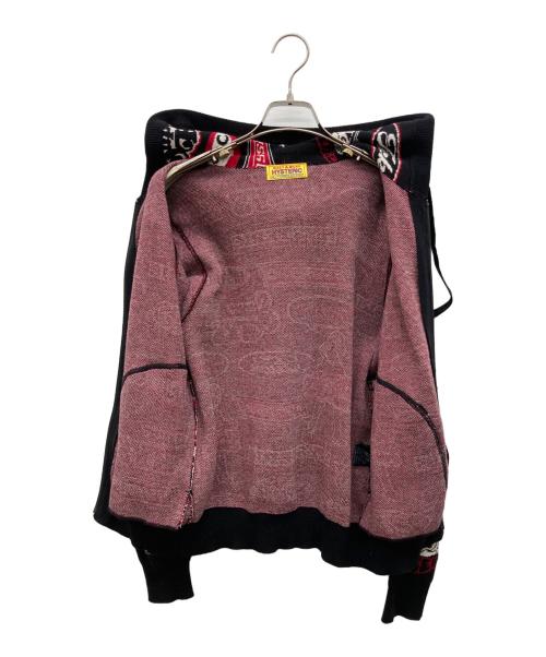 Hysteric Glamour（ヒステリックグラマー）Hysteric Glamour (ヒステリックグラマー) FANTASTIC BOX柄ジャカード ショート丈パーカー ブラック サイズ:FREEの古着・服飾アイテム