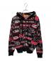 Hysteric Glamour（ヒステリックグラマー）の古着「FANTASTIC BOX柄ジャカード ショート丈パーカー」｜ブラック