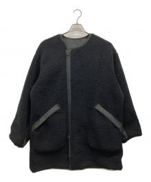 Hysteric Glamour（ヒステリックグラマー）の古着「VIXEN GIRL ノーカラーリバーシブルコート」｜ブラック