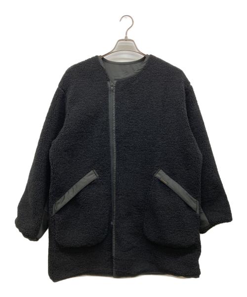 Hysteric Glamour（ヒステリックグラマー）Hysteric Glamour (ヒステリックグラマー) VIXEN GIRL ノーカラーリバーシブルコート ブラック サイズ:FREEの古着・服飾アイテム