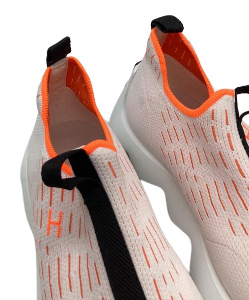 HERMES（エルメス）HERMES (エルメス) エクレール ホワイト×オレンジ サイズ:37の古着・服飾アイテム