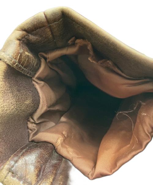 ART GLENHILL（アートグレンヒル）ART GLENHILL (アートグレンヒル) レザーライダースジャケット ブラウン サイズ:Lの古着・服飾アイテム