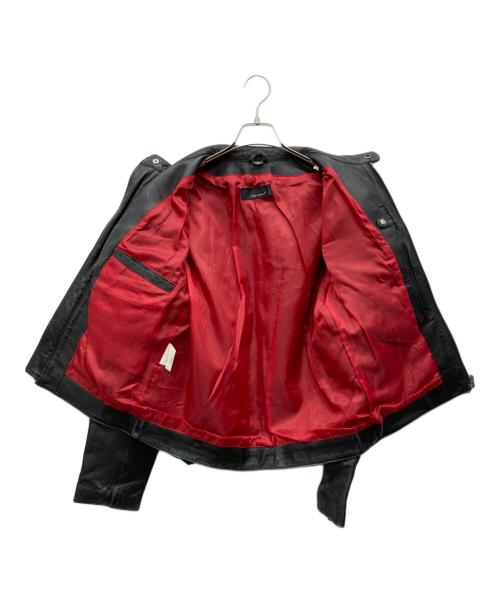Liugoo Leathers（リューグーレザーズ）Liugoo Leathers (リューグーレザーズ) シングルライダースジャケット ブラック サイズ:LLの古着・服飾アイテム