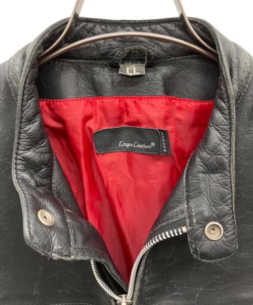 Liugoo Leathers（リューグーレザーズ）Liugoo Leathers (リューグーレザーズ) シングルライダースジャケット ブラック サイズ:LLの古着・服飾アイテム