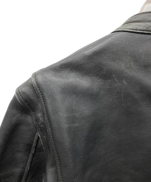 Liugoo Leathers（リューグーレザーズ）Liugoo Leathers (リューグーレザーズ) シングルライダースジャケット ブラック サイズ:LLの古着・服飾アイテム