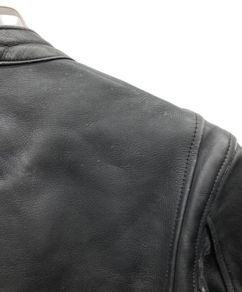 Liugoo Leathers（リューグーレザーズ）Liugoo Leathers (リューグーレザーズ) シングルライダースジャケット ブラック サイズ:LLの古着・服飾アイテム