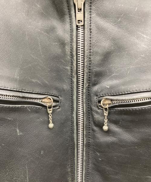 Liugoo Leathers（リューグーレザーズ）Liugoo Leathers (リューグーレザーズ) シングルライダースジャケット ブラック サイズ:LLの古着・服飾アイテム