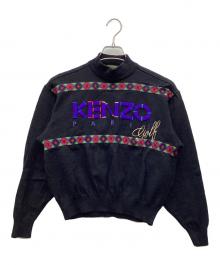 KENZO（ケンゾー）の古着「ニットスウェット」｜ブラック