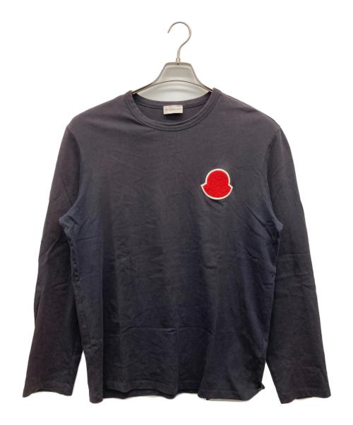 MONCLER（モンクレール）MONCLER (モンクレール) ワッペン付き長袖tシャツ ブラック サイズ:XLの古着・服飾アイテム