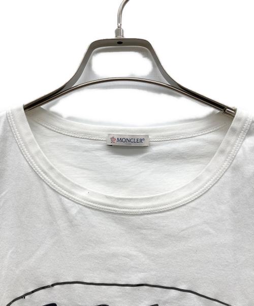 MONCLER（モンクレール）MONCLER (モンクレール) グラフィック Tシャツ ホワイト サイズ:Lの古着・服飾アイテム
