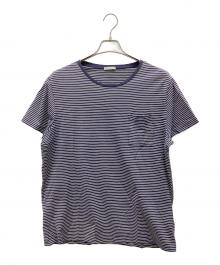 MONCLER（モンクレール）の古着「ボーダーTシャツ」｜ネイビー