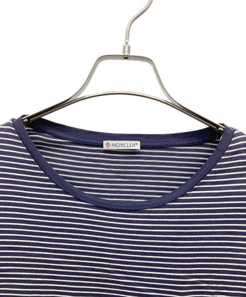 MONCLER（モンクレール）MONCLER (モンクレール) ボーダーTシャツ ネイビー サイズ:XLの古着・服飾アイテム