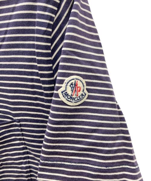 MONCLER（モンクレール）MONCLER (モンクレール) ボーダーTシャツ ネイビー サイズ:XLの古着・服飾アイテム