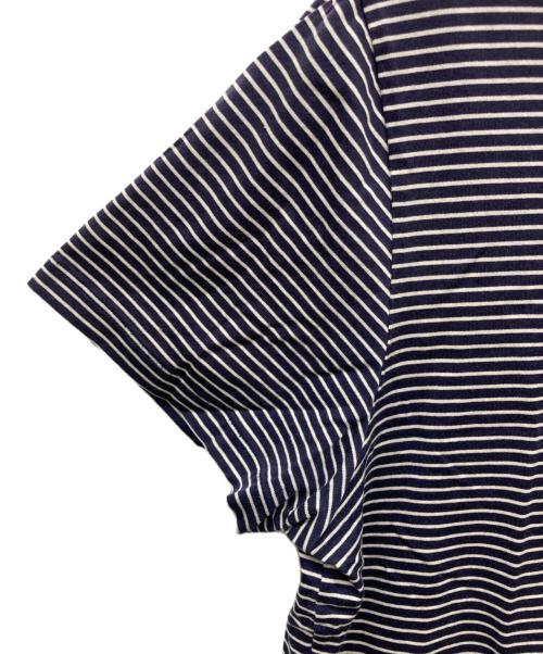 MONCLER（モンクレール）MONCLER (モンクレール) ボーダーTシャツ ネイビー サイズ:XLの古着・服飾アイテム