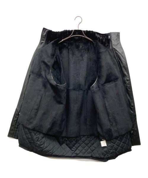 Dominique France（ドミニックフランス）Dominique France (ドミニックフランス) ボアライナー付きコート ブラック サイズ:Lの古着・服飾アイテム