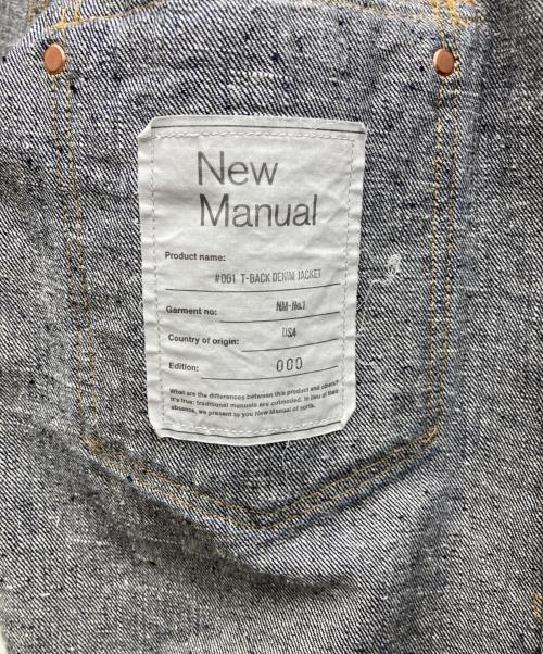 New Manual（ニュー・マニュアル）New Manual (ニュー・マニュアル) #001 T-Back Denim Jacket インディゴ サイズ:FREEの古着・服飾アイテム