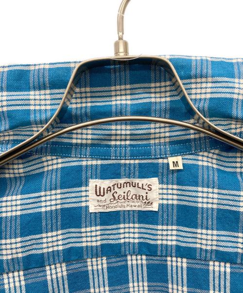 Sun Surf（サンサーフ）Sun Surf (サンサーフ) パラカ・チェックシャツ スカイブルー サイズ:Mの古着・服飾アイテム