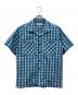Sun Surf（サンサーフ）の古着「パラカ・チェックシャツ」｜スカイブルー