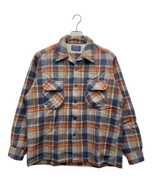 PENDLETON（ペンドルトン）PENDLETON (ペンドルトン) 70s ボードシャツ レッド×ネイビー サイズ:Lの古着・服飾アイテム