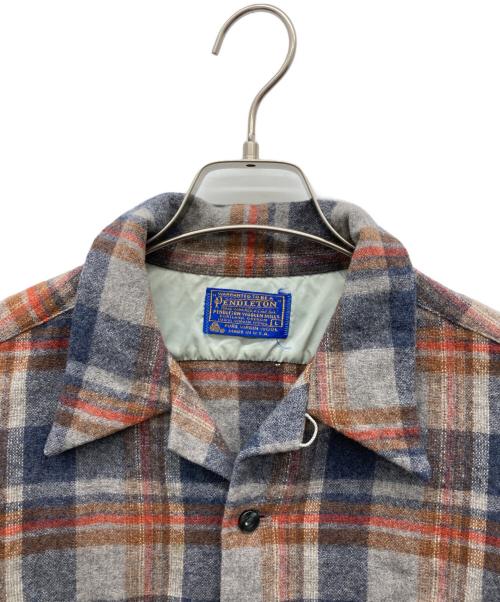 PENDLETON（ペンドルトン）PENDLETON (ペンドルトン) 70s ボードシャツ レッド×ネイビー サイズ:Lの古着・服飾アイテム