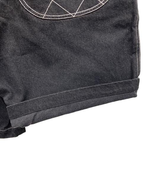 CHANEL（シャネル）CHANEL (シャネル) ワイドショートデニムパンツ ブラック サイズ:48の古着・服飾アイテム