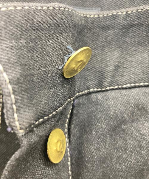 CHANEL（シャネル）CHANEL (シャネル) ワイドショートデニムパンツ ブラック サイズ:48の古着・服飾アイテム