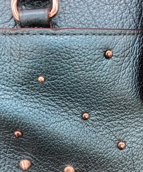 COACH（コーチ）COACH (コーチ) スタッズトートバッグ ネイビーの古着・服飾アイテム