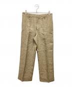 CELINEセリーヌ）の古着「千鳥格子スラックス」｜ベージュ