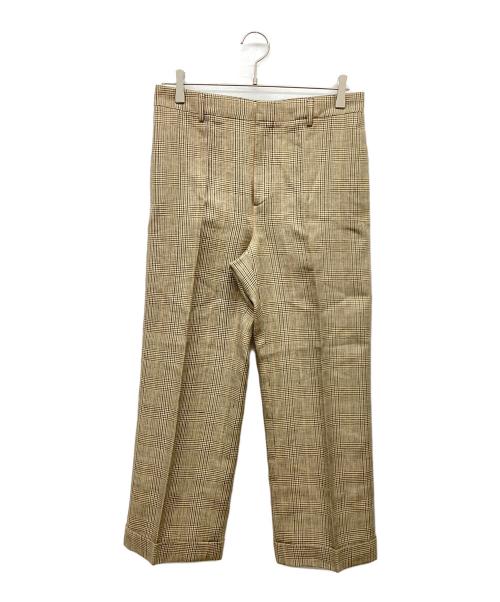 CELINE（セリーヌ）CELINE (セリーヌ) 千鳥格子スラックス ベージュ サイズ:38の古着・服飾アイテム