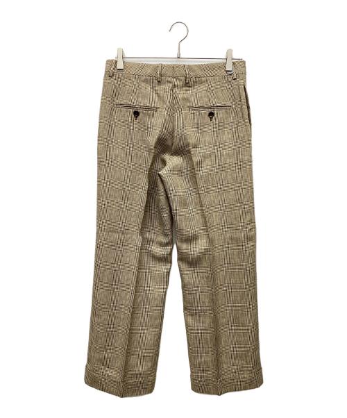 CELINE（セリーヌ）CELINE (セリーヌ) 千鳥格子スラックス ベージュ サイズ:38の古着・服飾アイテム